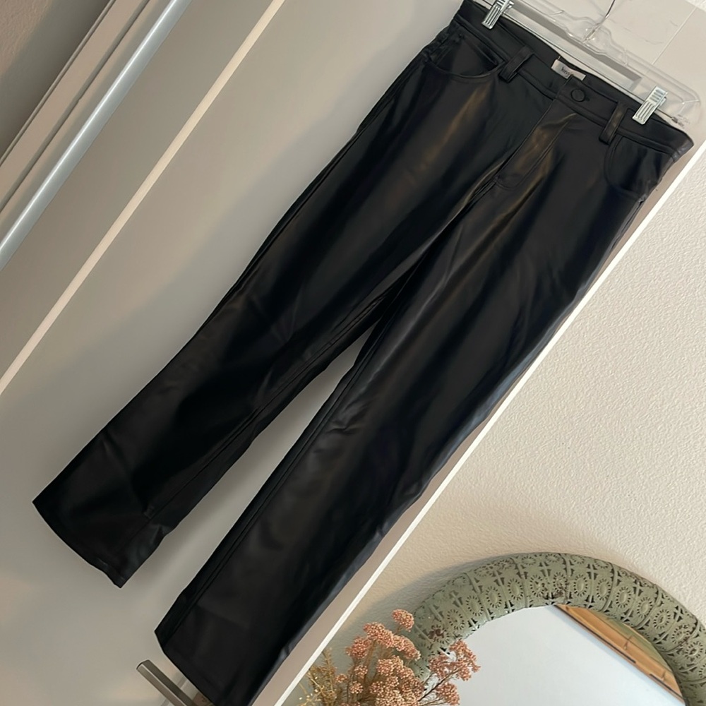 Pleather pants - like new!